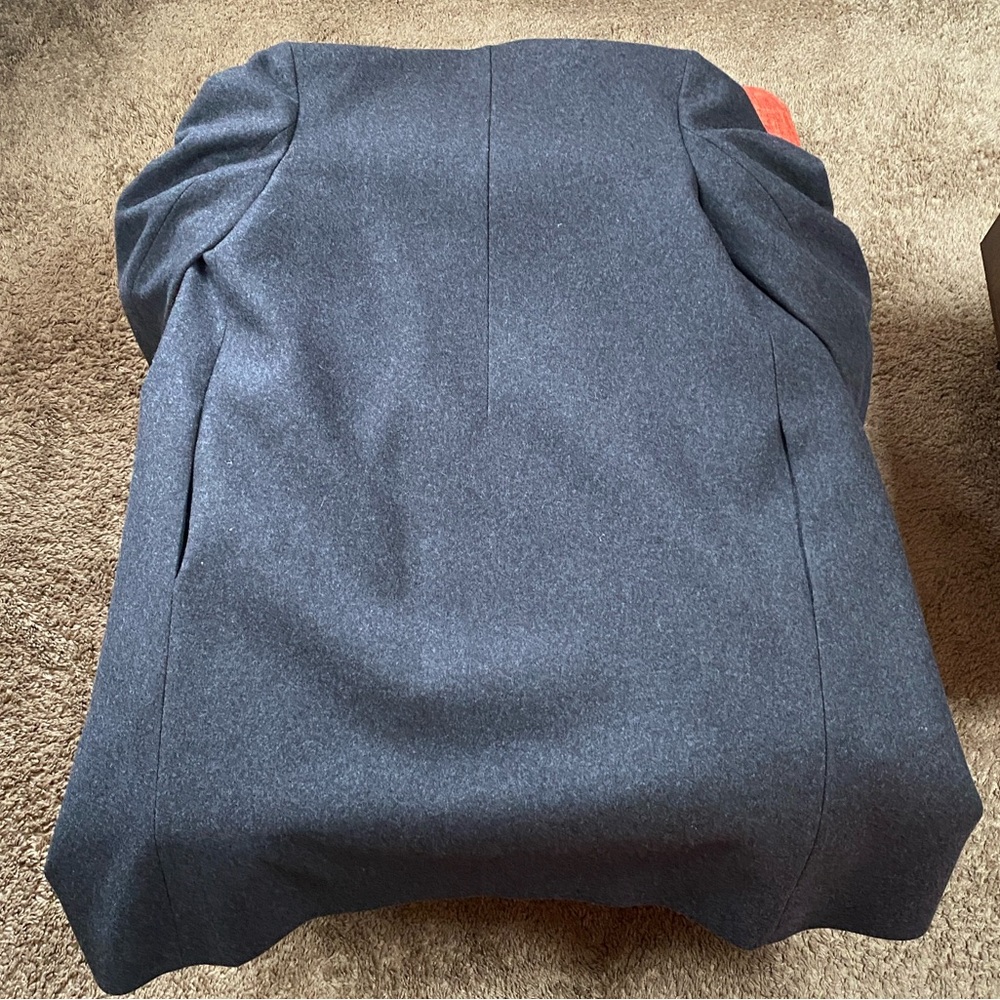 $80 FINAL PRICE COS Minimalist Dark Grey Wool Blend Coat - Picture 9 of 10